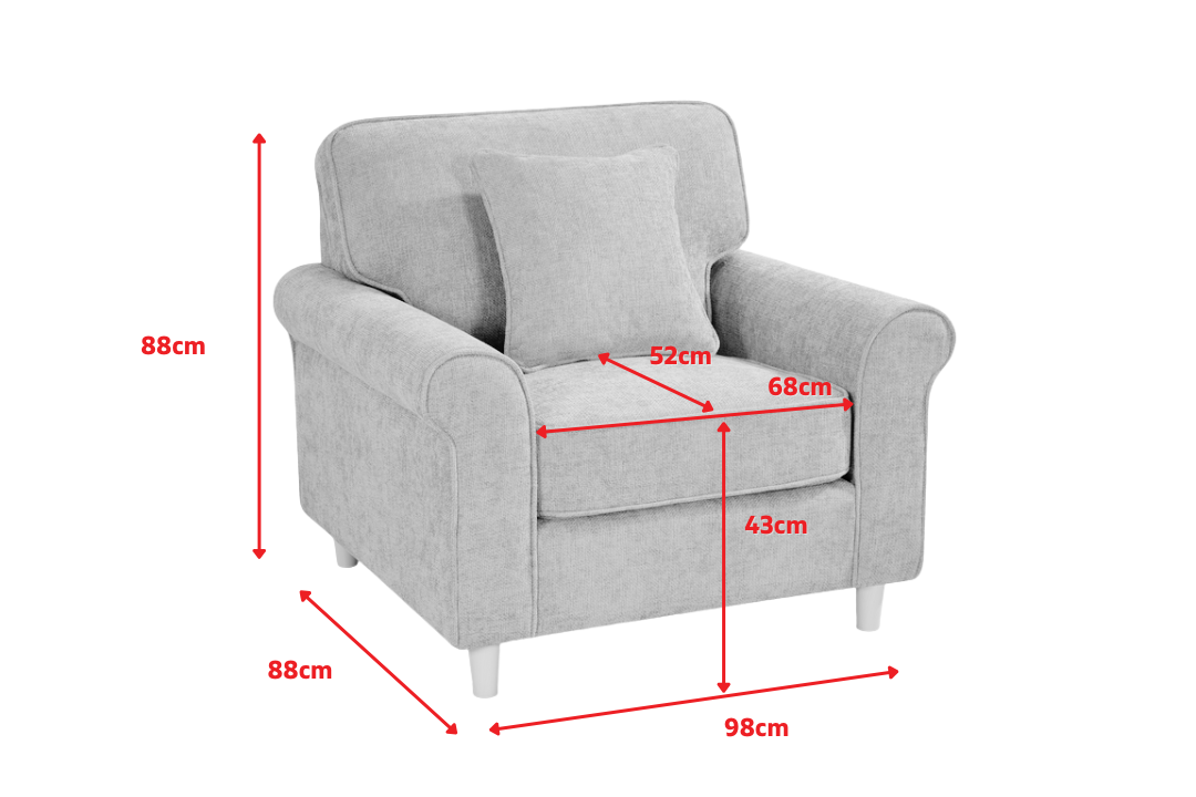 Product dimensions diagram