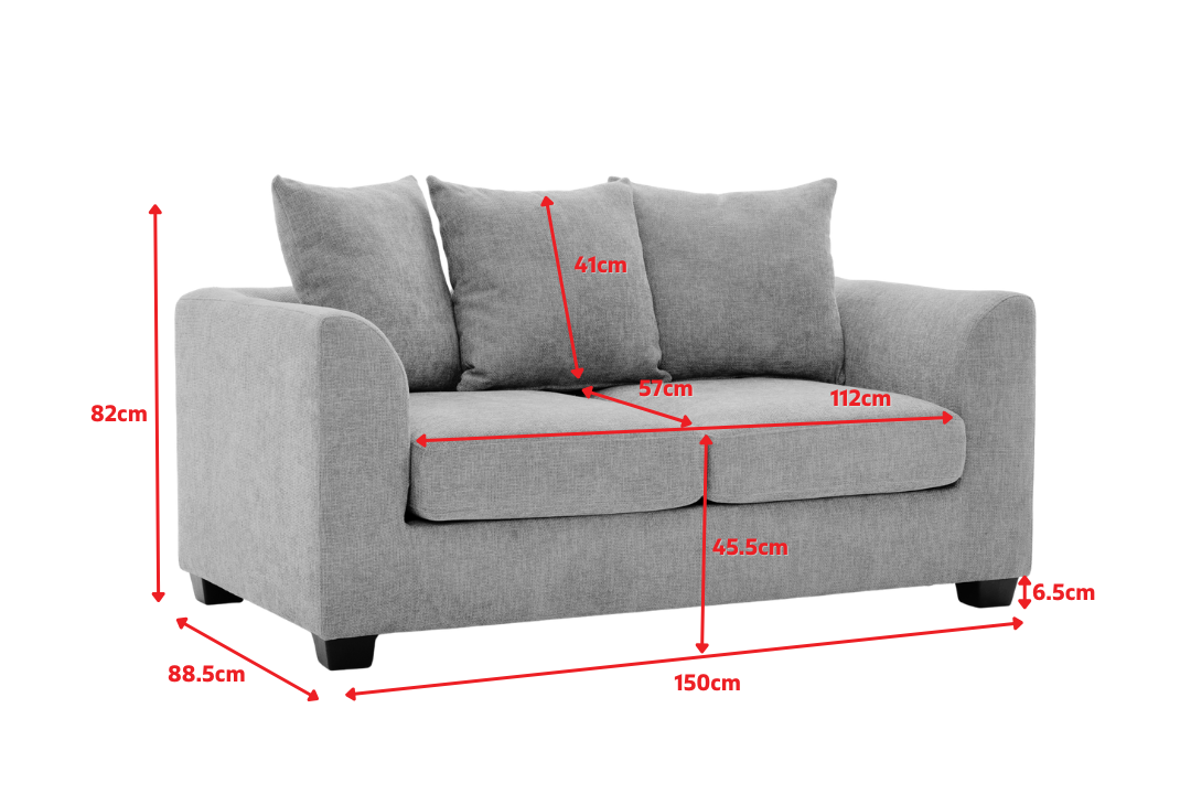 Product dimensions diagram