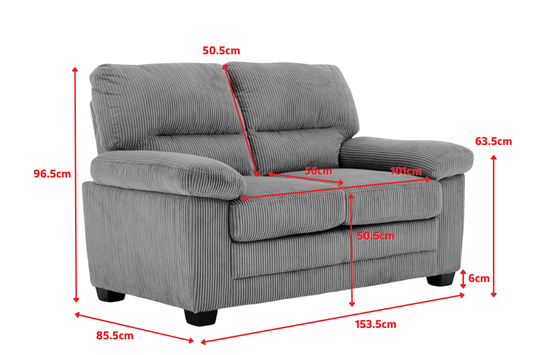 Product dimensions diagram