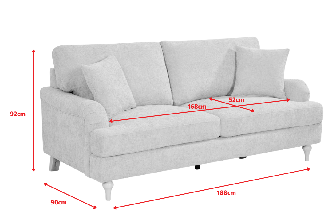 Product dimensions diagram