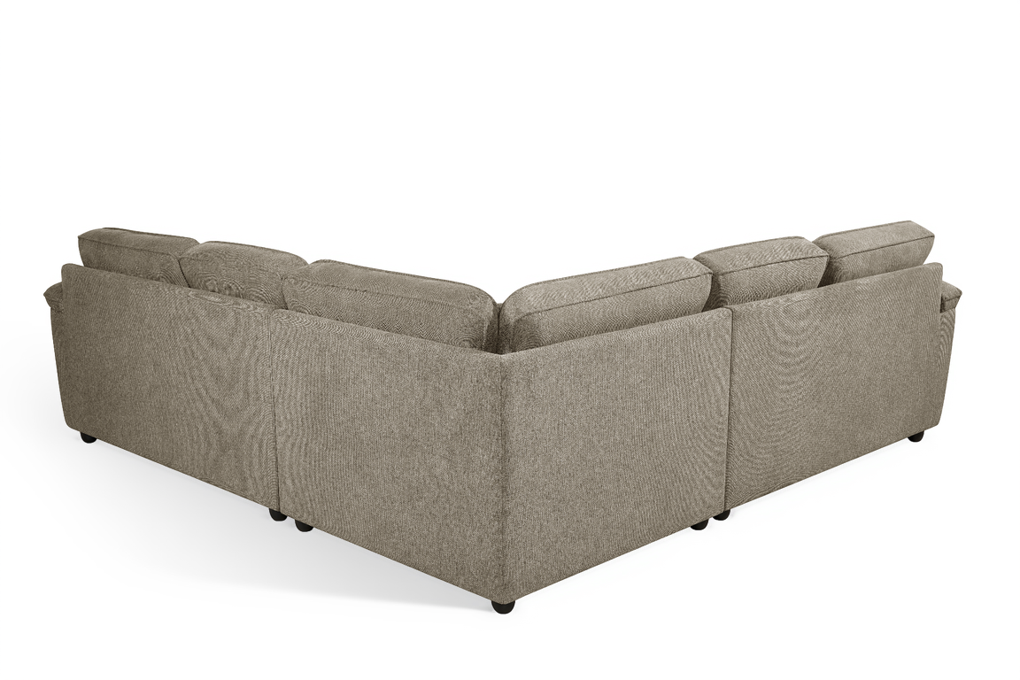 Beige Chenille 2C2 Corner Sofa ELLIOT