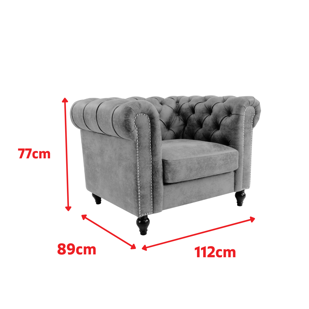 Product dimensions diagram
