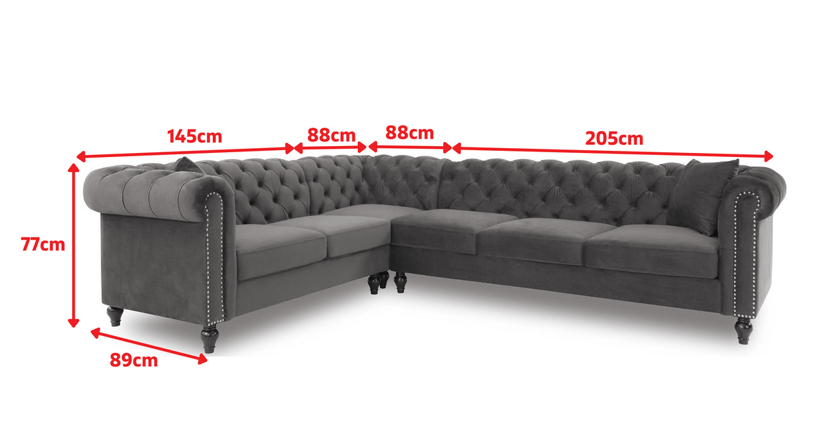Product dimensions diagram