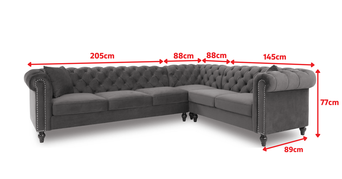 Product dimensions diagram