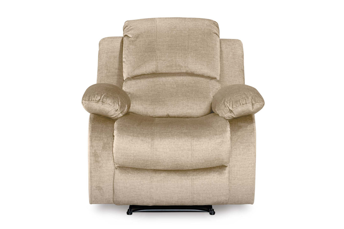 Chenille Fabric Oatmeal Beige Electric Recliner Chair VALENCIA