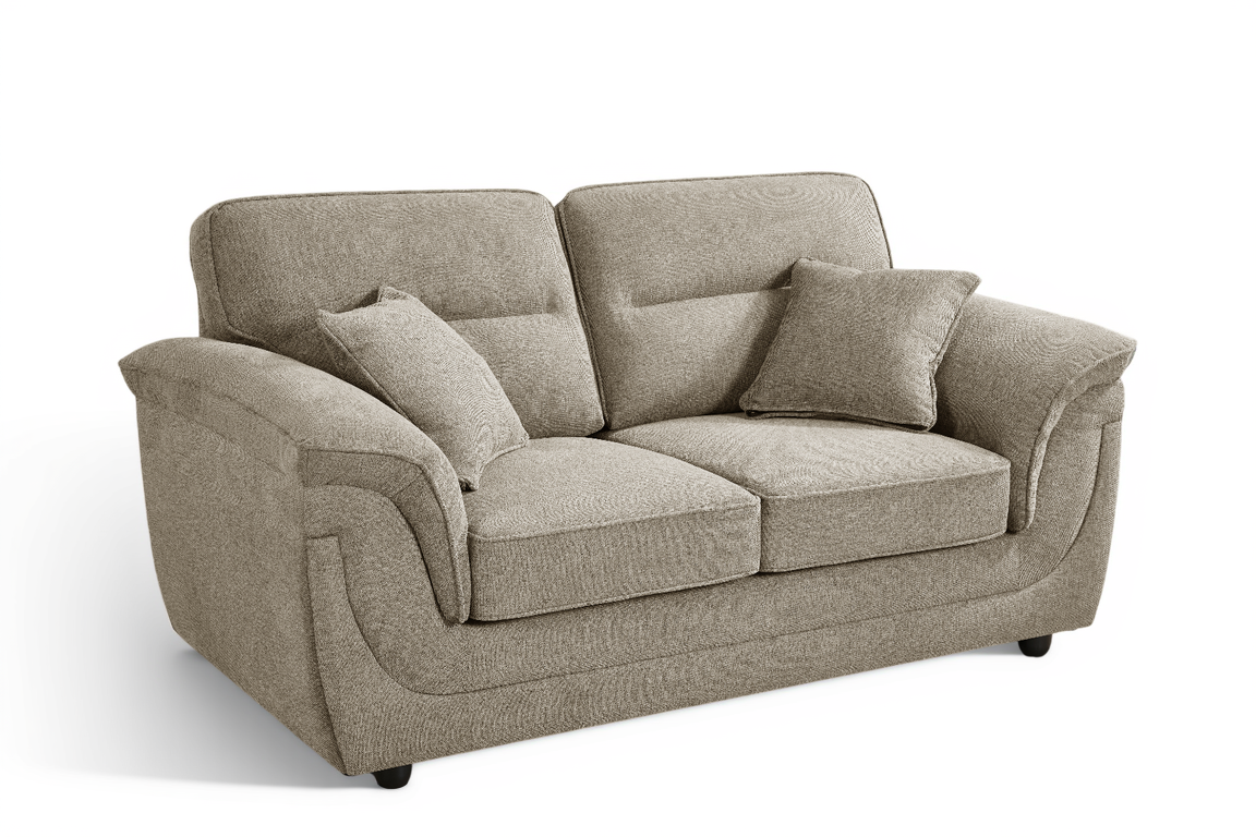 Beige Chenille 2 Seater Sofa ELLIOT