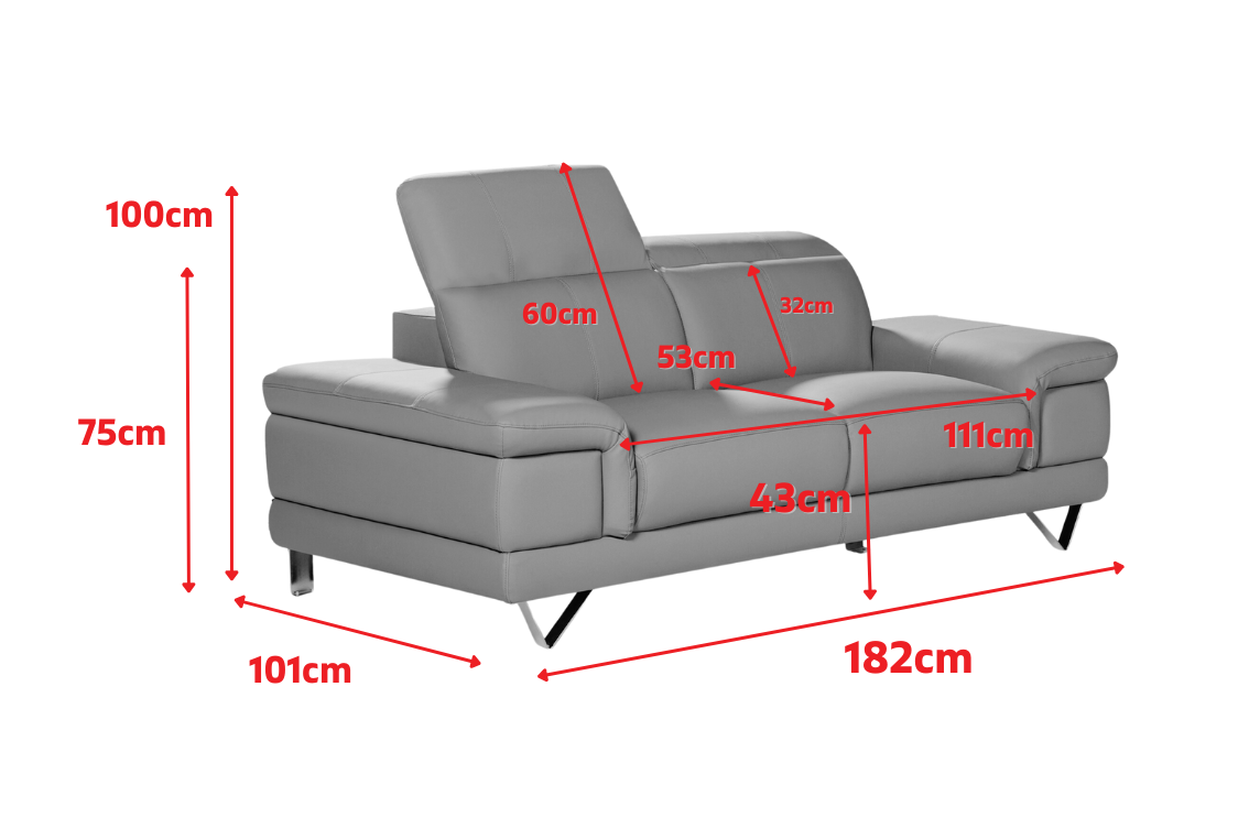 Product dimensions diagram