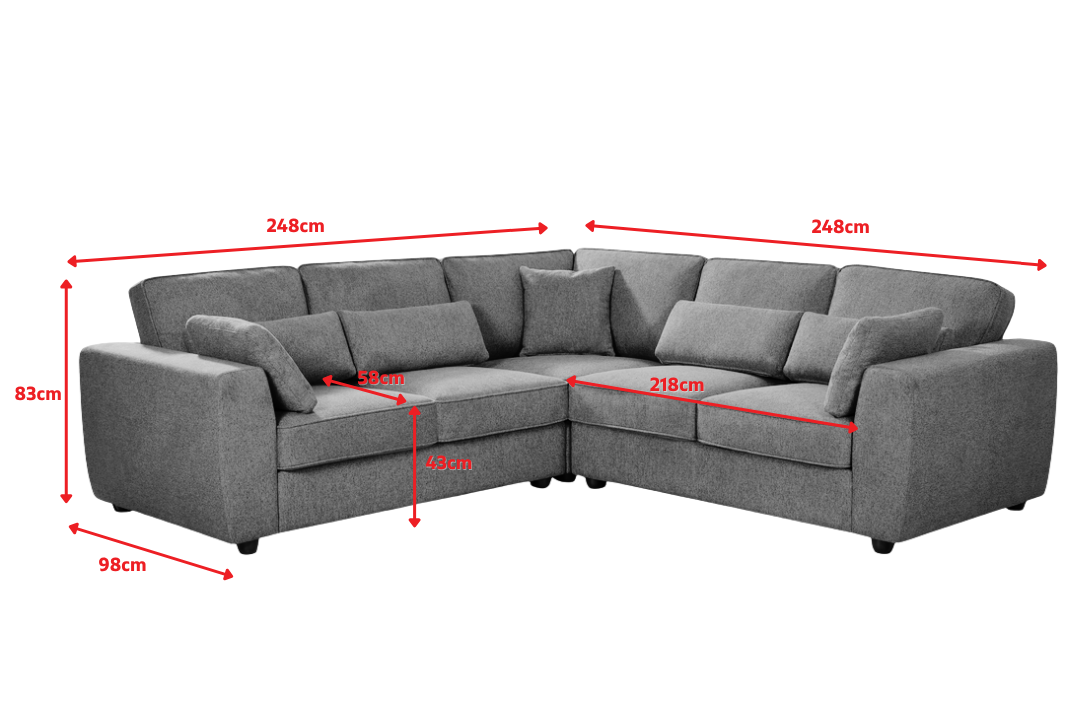 Product dimensions diagram