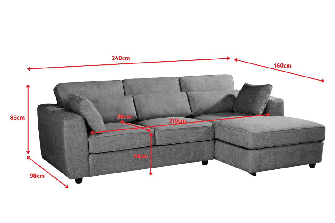 Product dimensions diagram