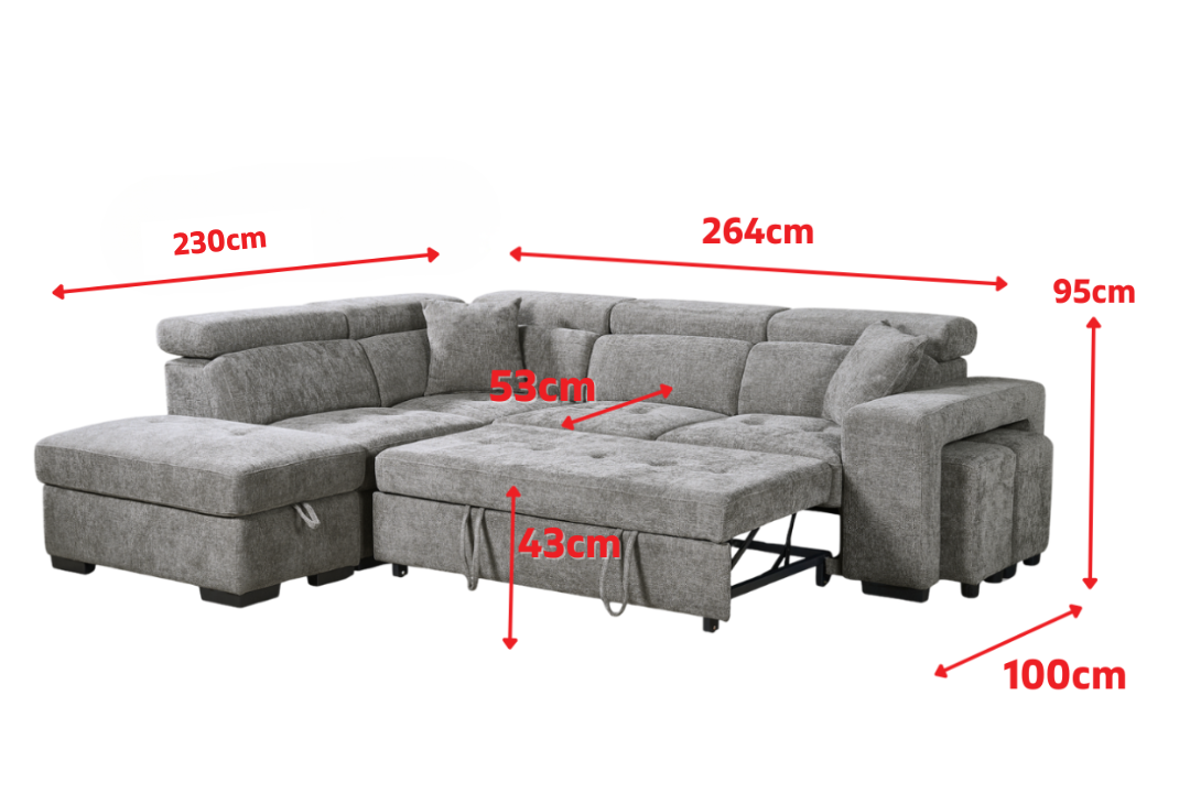 Product dimensions diagram