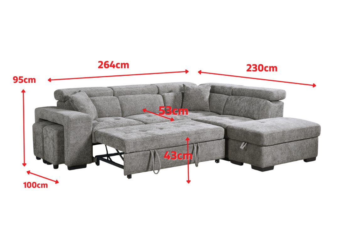Product dimensions diagram