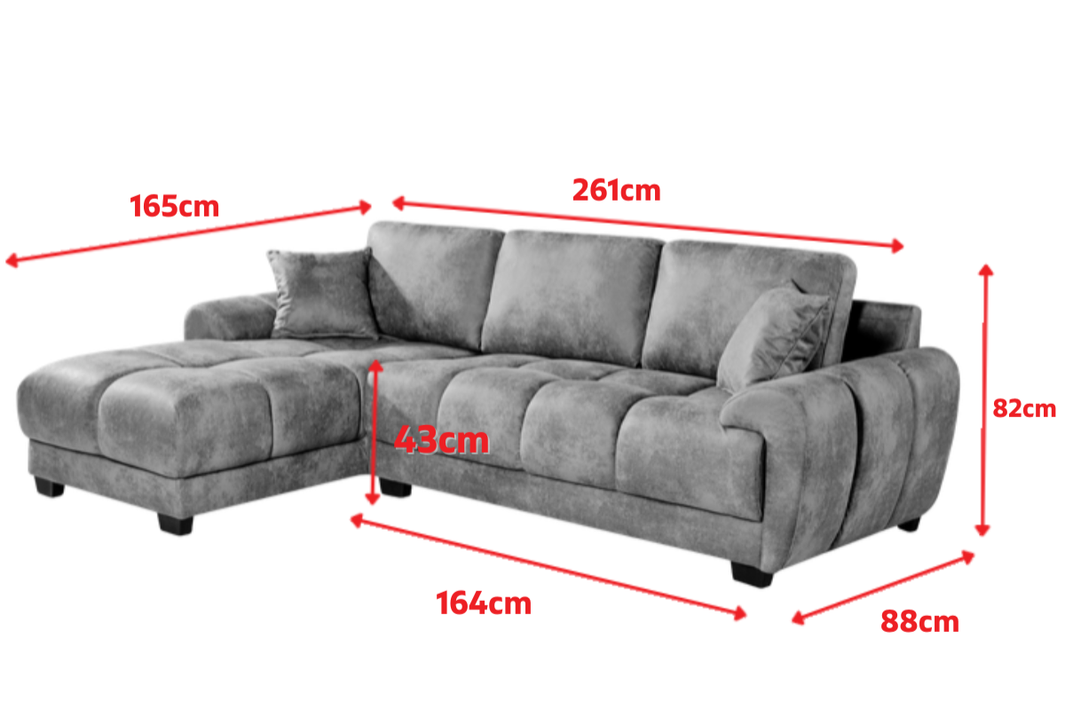 Product dimensions diagram