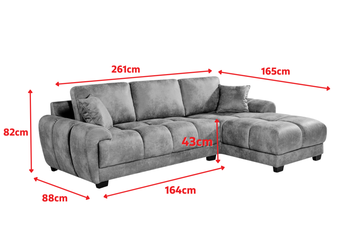 Product dimensions diagram