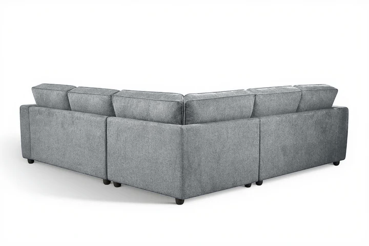Dark Grey Chenille Fabric 2C2 Corner Sofa ALFIE