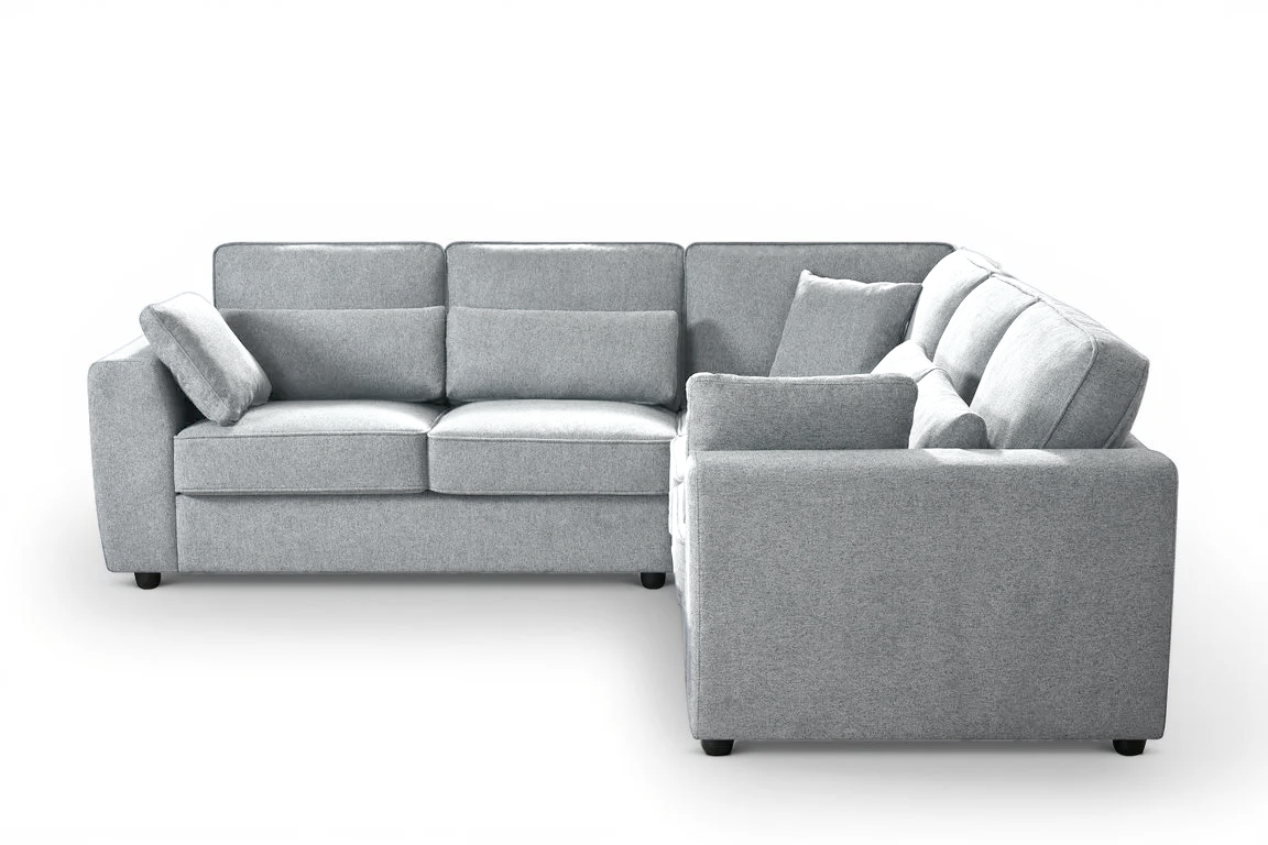 Dark Grey Chenille Fabric 2C2 Corner Sofa ALFIE