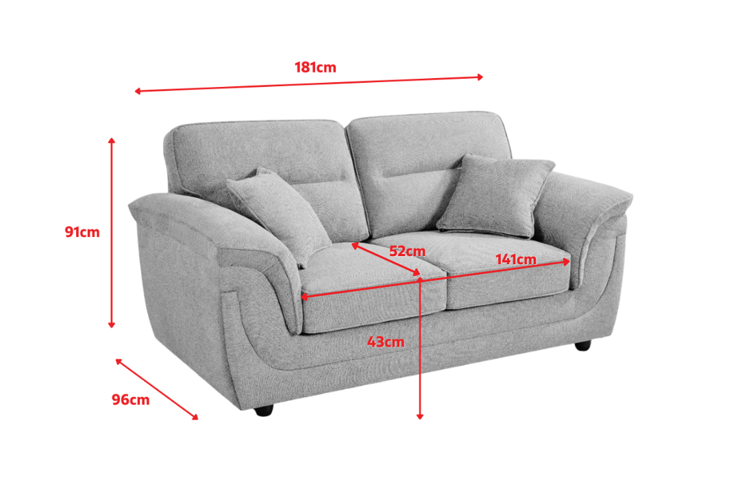 Product dimensions diagram