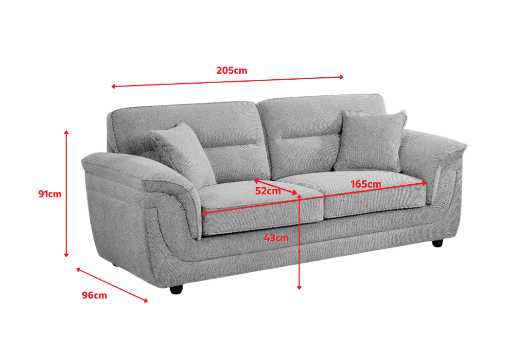 Product dimensions diagram