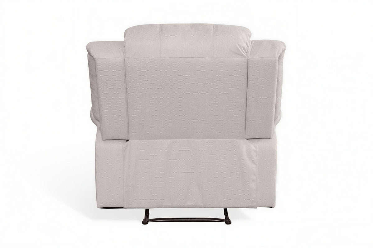 Fabric Beige 1 Seater Recliner Sofa VARESA