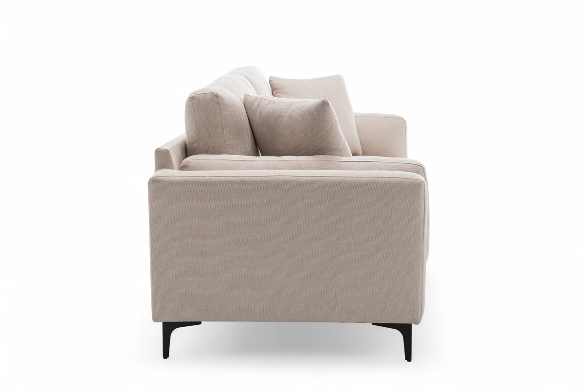 Fabric Beige 3 Seater Sofa MARGHERA