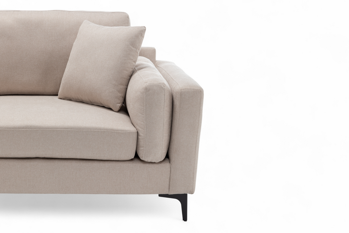 Fabric Beige 3 Seater Sofa MARGHERA