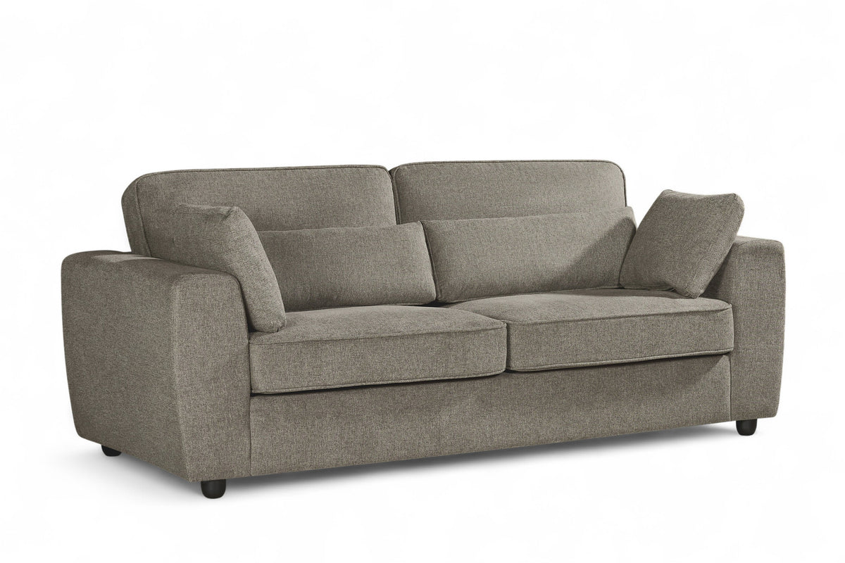 Beige Chenille Fabric 3 + 2 Seater Sofa Set ALFIE