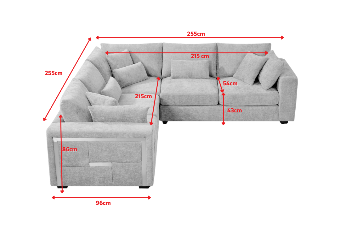 Product dimensions diagram