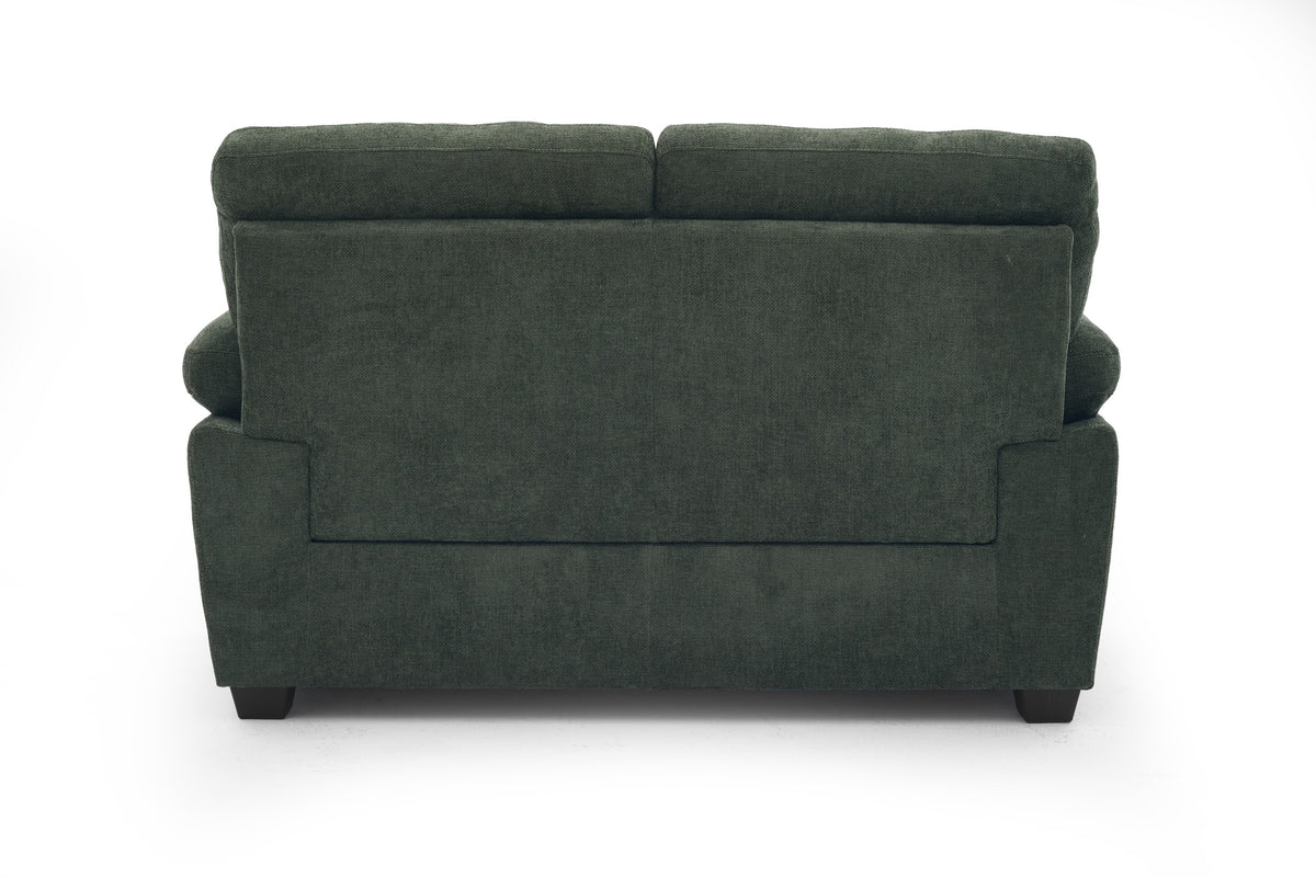 Green Chenille Fabric 2 Seater Sofa LINCOLN