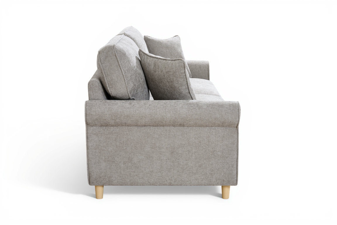Grey Chenille Fabric 2 Seater Sofa FREDDIE