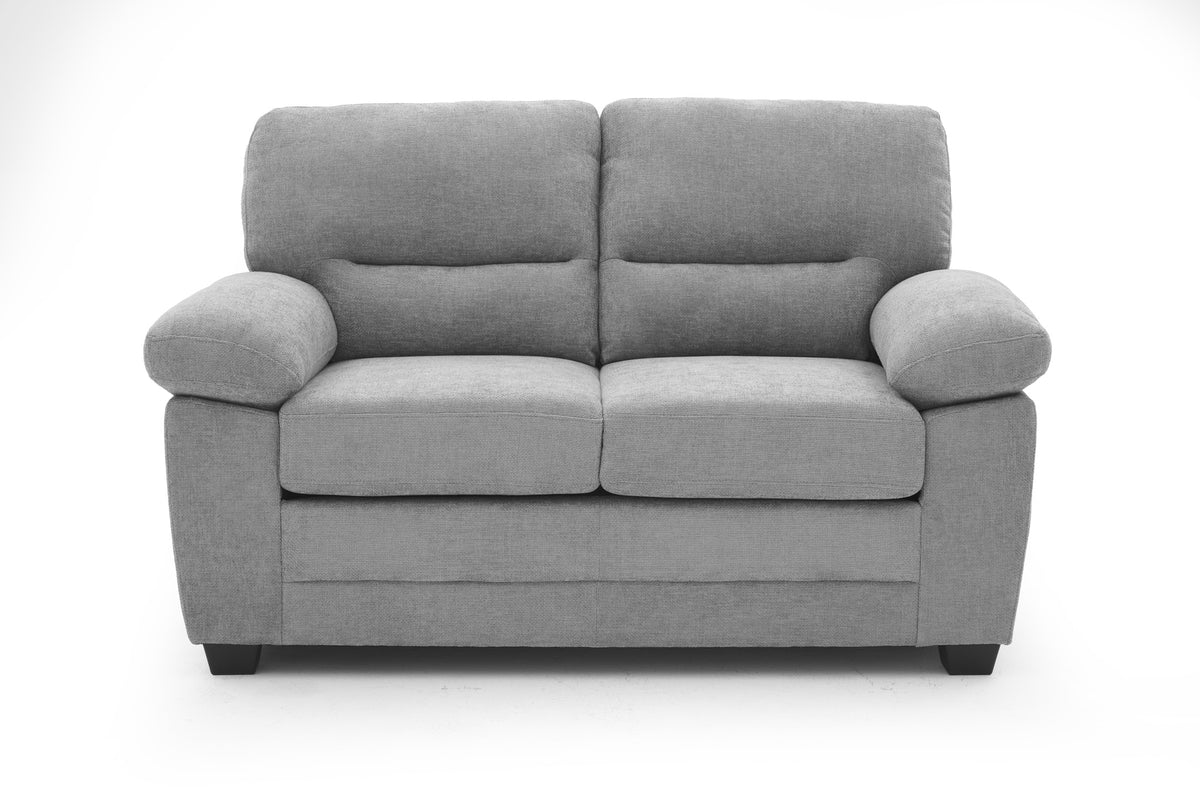 Grey Chenille Fabric 2 Seater Sofa LINCOLN