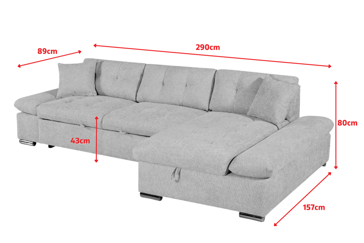 Product dimensions diagram