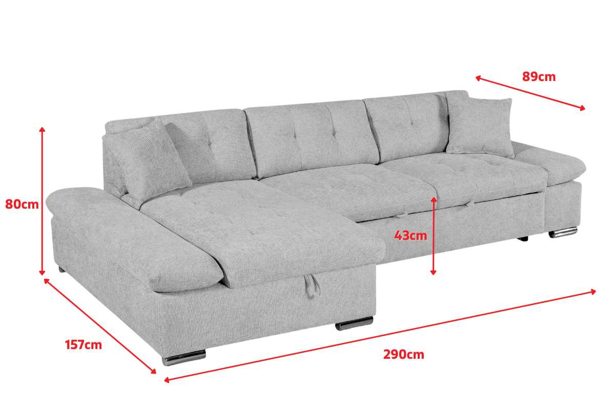 Product dimensions diagram