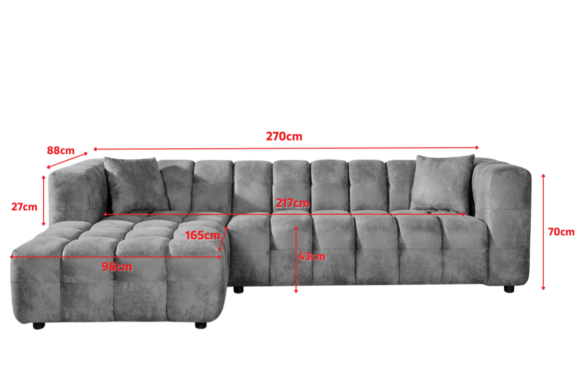 Product dimensions diagram
