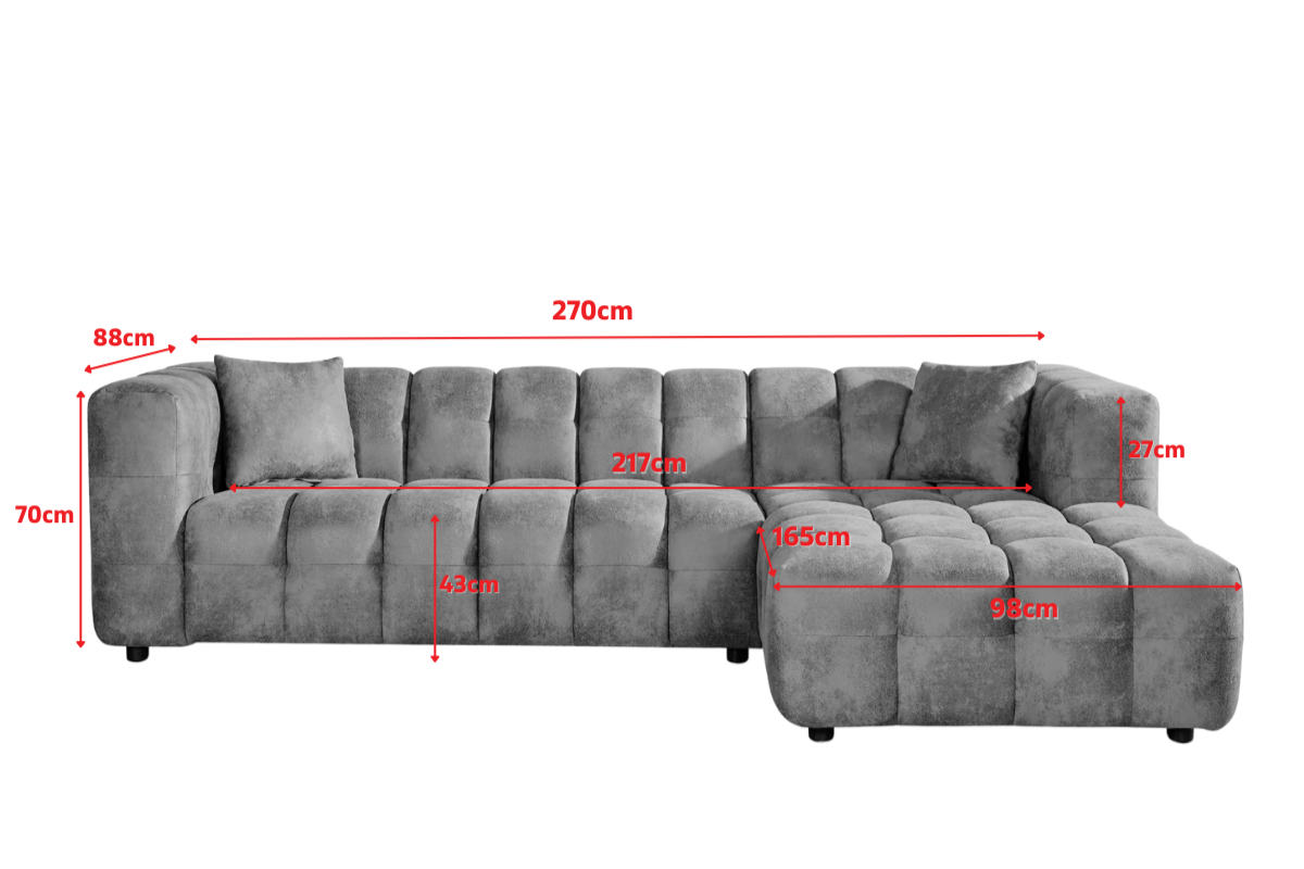 Product dimensions diagram