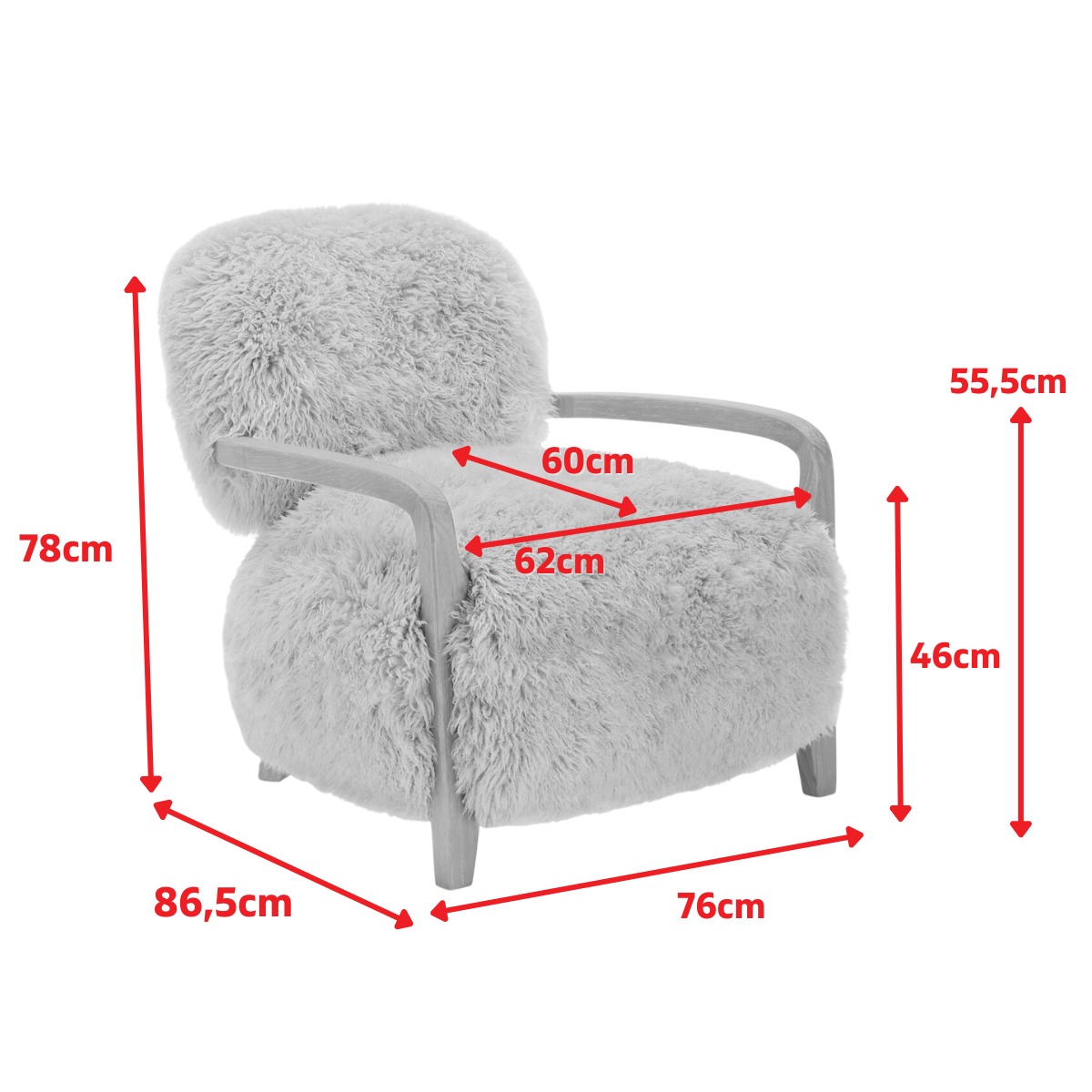 Product dimensions diagram