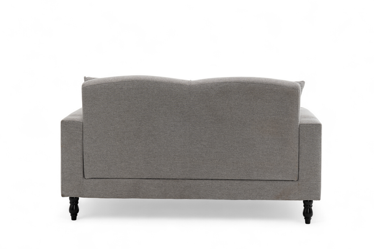 Fabric Light Grey 2 Seater Sofa ASHTON
