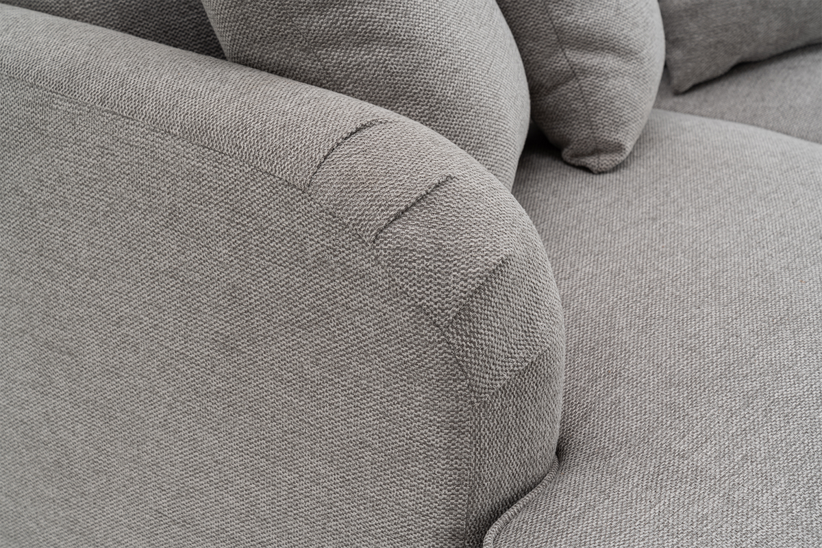 Fabric Light Grey 2 Seater Sofa ASHTON