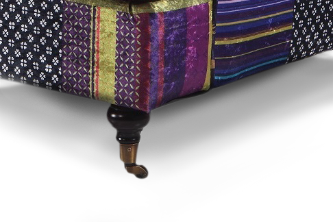 Multicoloured Fabric Patchwork 3 + 2 Seater Bella Sofa Set ASTBURY