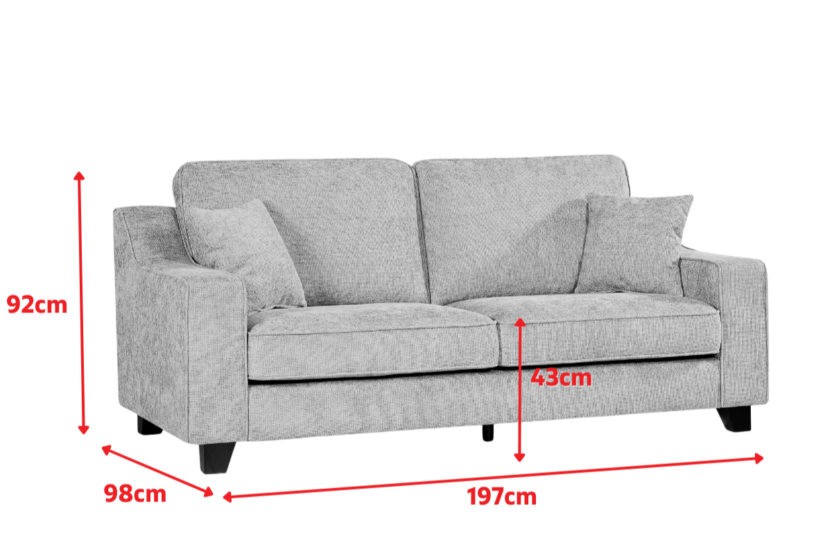Product dimensions diagram