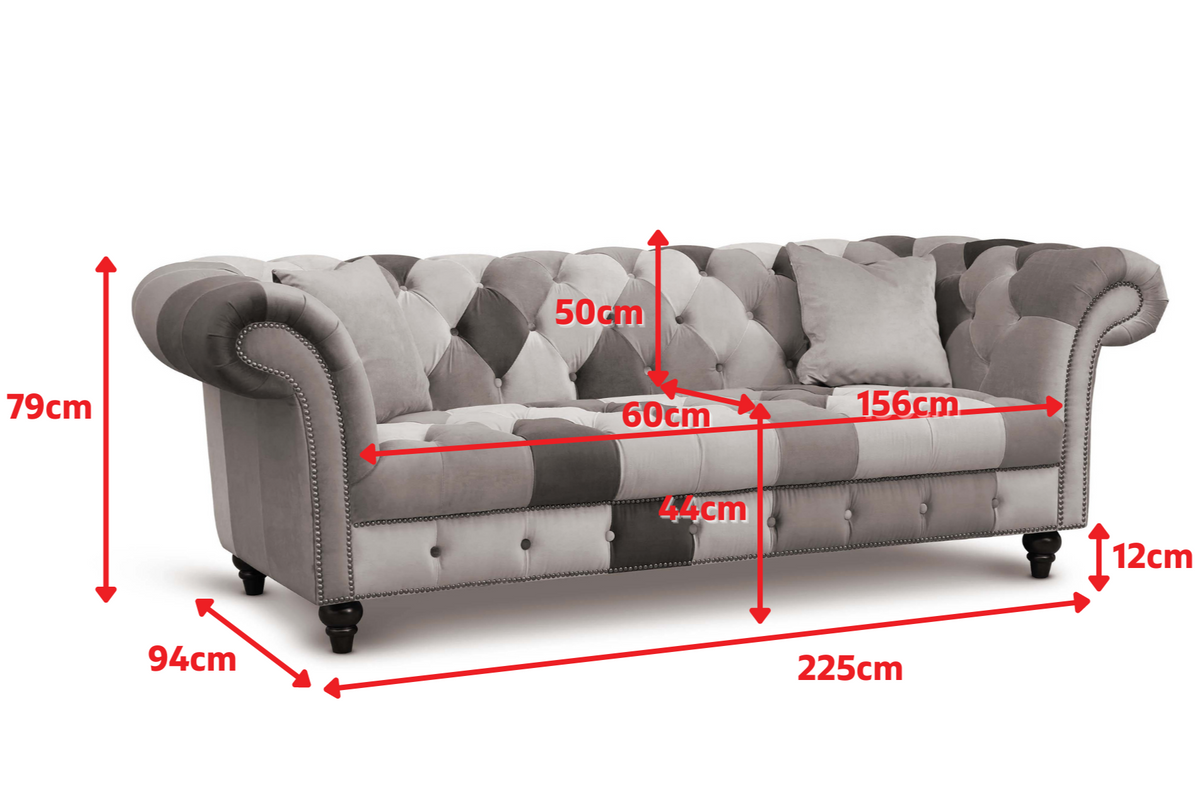 Product dimensions diagram