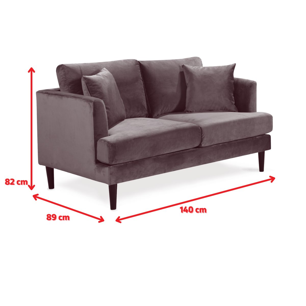 Product dimensions diagram