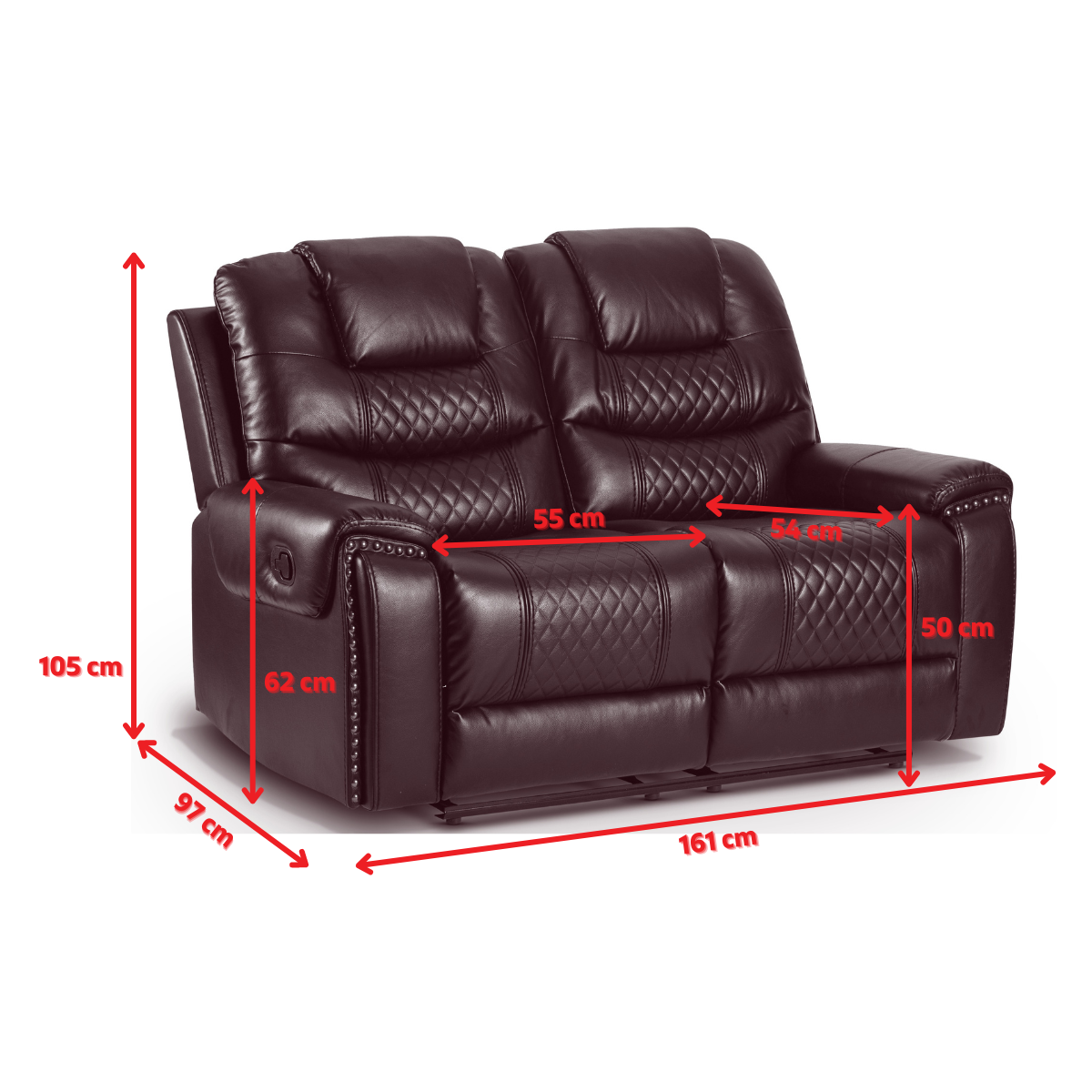 Product dimensions diagram