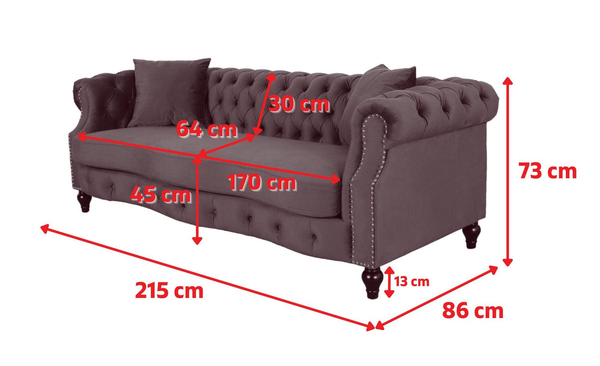 Product dimensions diagram