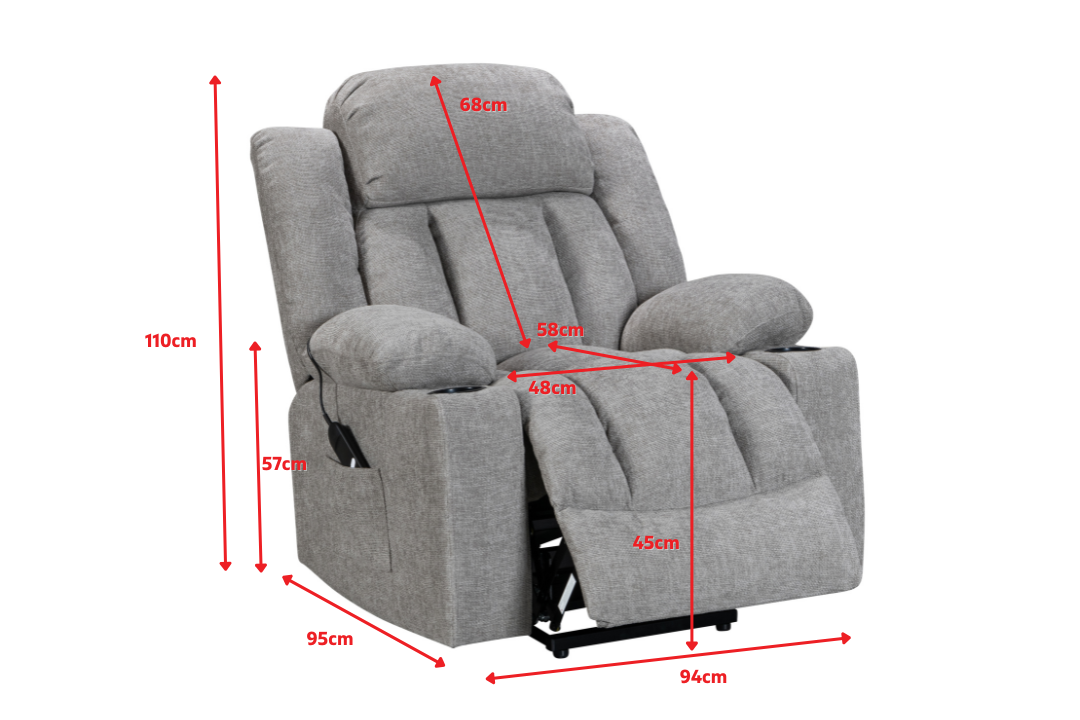 Product dimensions diagram