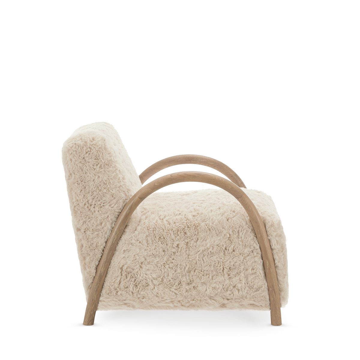 Sheepskin Style Faux Fur Armchair SMUDGE