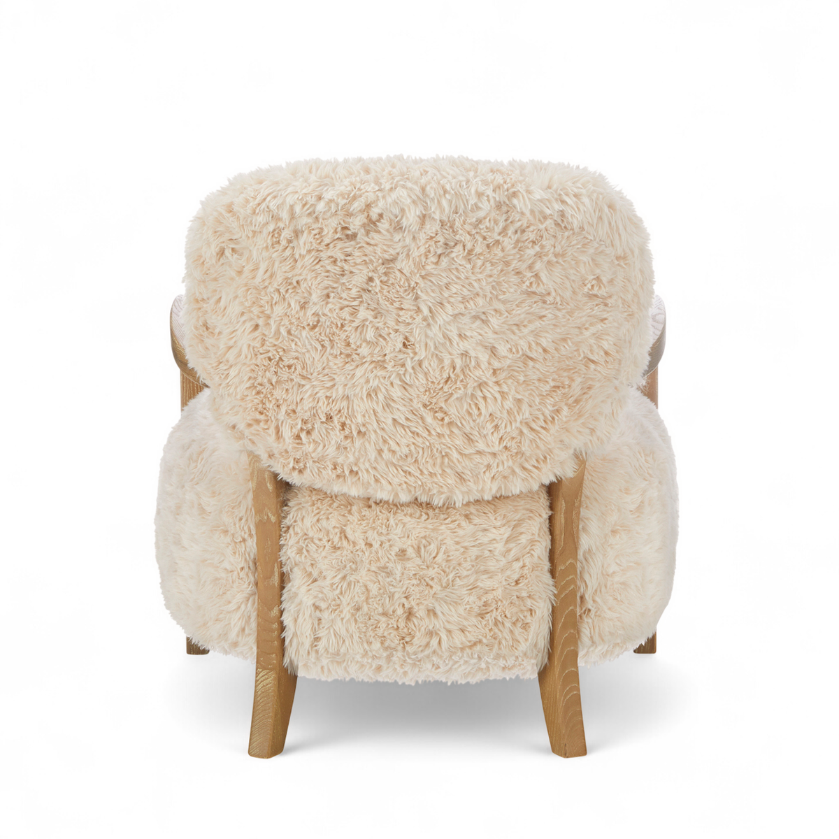 Sheepskin Style Faux Fur Armchair MISTY