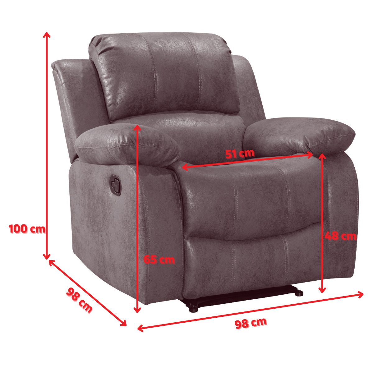 Product dimensions diagram