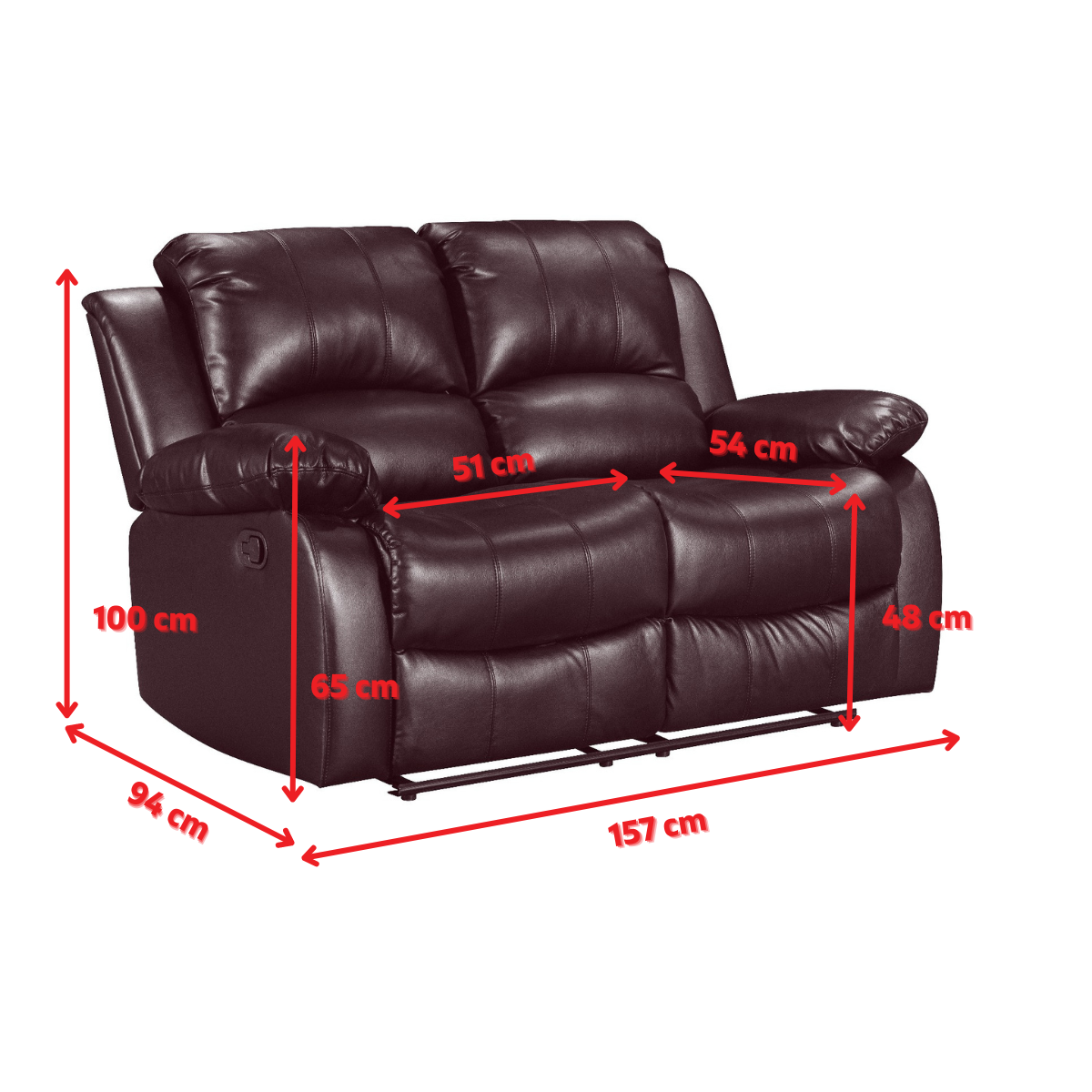 Product dimensions diagram