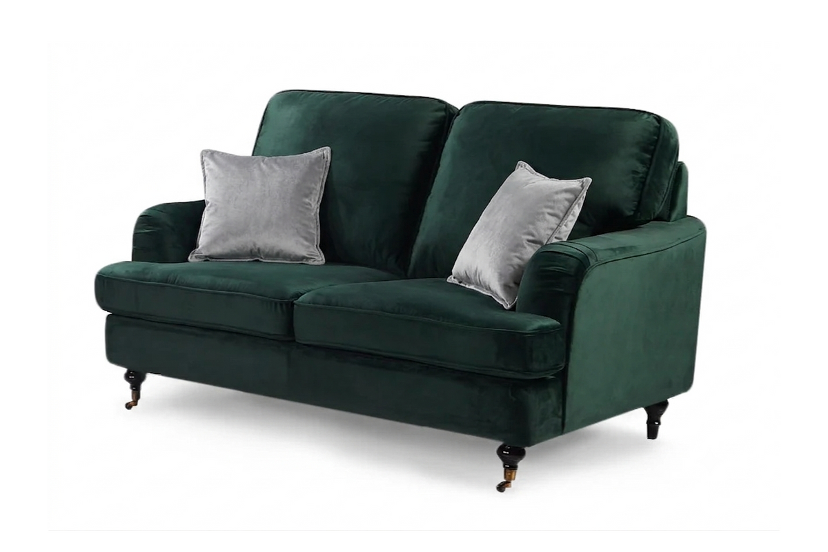 Velvet Bottle Green 2 Seater Bella Sofa ASTBURY
