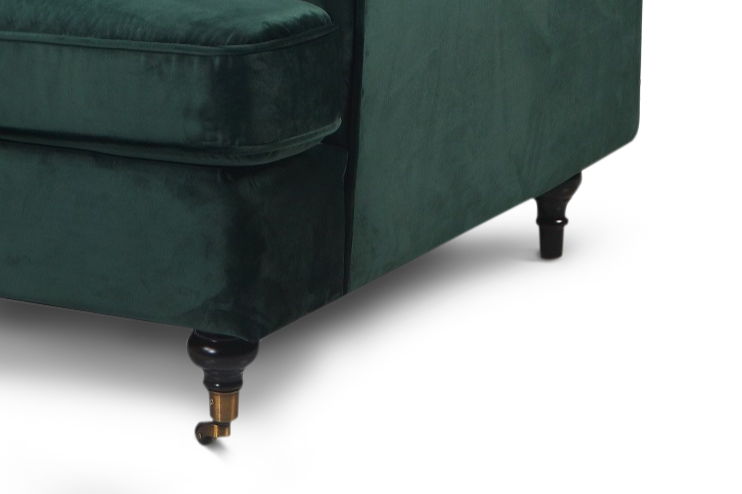 Velvet Bottle Green 2 Seater Bella Sofa ASTBURY
