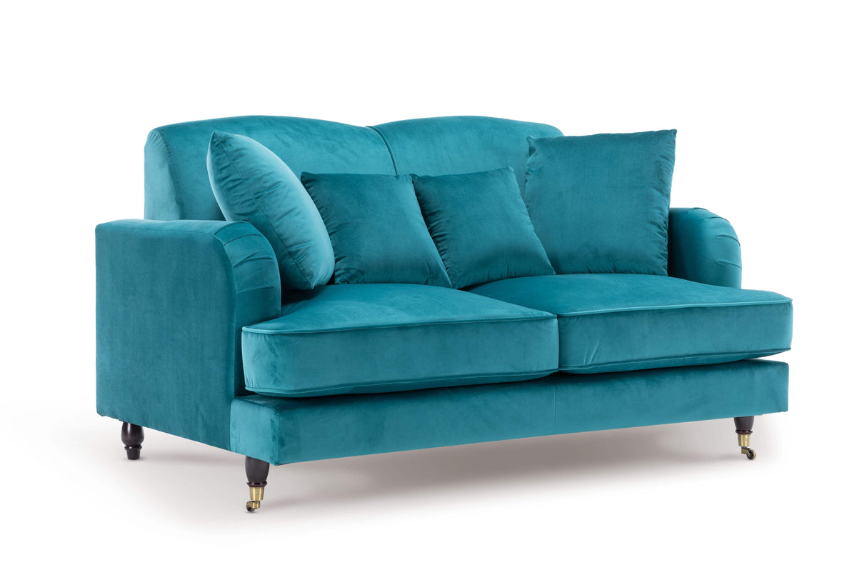 Velvet Teal 2 Seater Sofa ASHTON